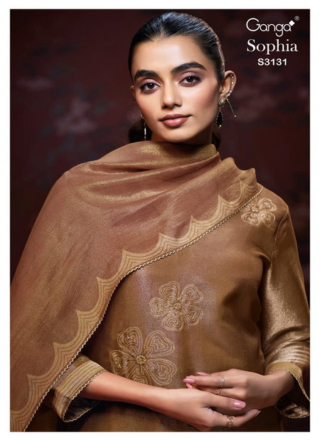 Sophia 3131 By Ganga Bemberg Silk Salwar Suit Wholesale In India